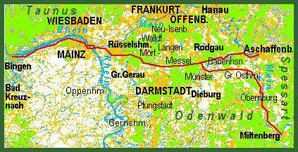 radweit: Bingen – Mainz – Aschaffenburg u.– Miltenberg per Fahrrad